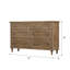 Commode 6 tiroirs Ludin Taupe