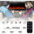 Electric Fireplace Insert, Black – Wall-Mounted LED Heater With Remote Control And Touchscreen