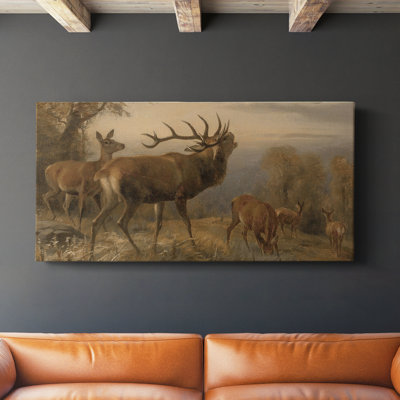 Vintage Animal Series-XLVI- Toile tendue avec châssis - Prêt à accrocher