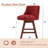 Counter Height Swivel Nailhead Upholstered Bar Stools (Set Of 4)-303028020