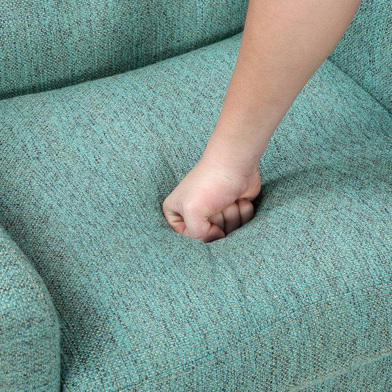 Chaise d'appoint moderne et base en contreplaqué - structure de coussins réversibles, Vert