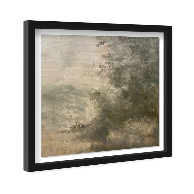 Crumbled Verdancy Shadowbox Landscape & Nature Print by Oliver Gal, Black Frame, 12 x 12, 25.5"H x 25.5"W, Black Frame