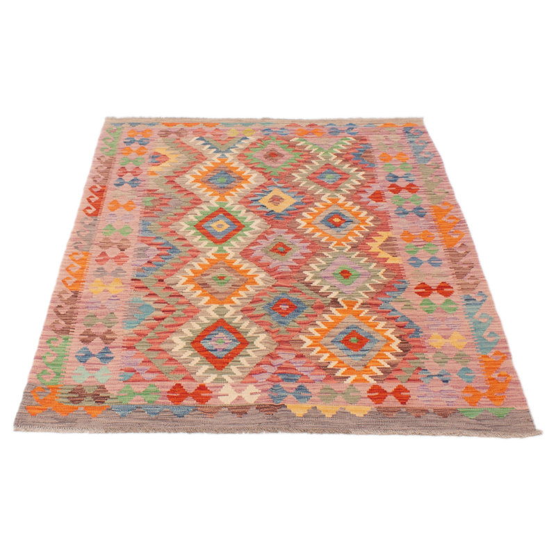 Korday One-of-a-Kind 5'0" X 6'7" New Age Wool Area Rug in Pink