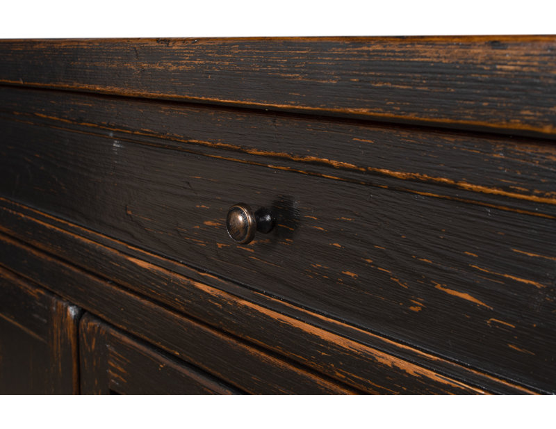 Madigan 64'' W Solid Wood Sideboard, Antique Black