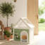 Maison d'intérieur pour chat et petit chien, toit en acrylique transparent, installation rapide, 63,5 47,5 77,6 cm, American Design House, finition mate, assemblage sans outil, 18,7 lb,