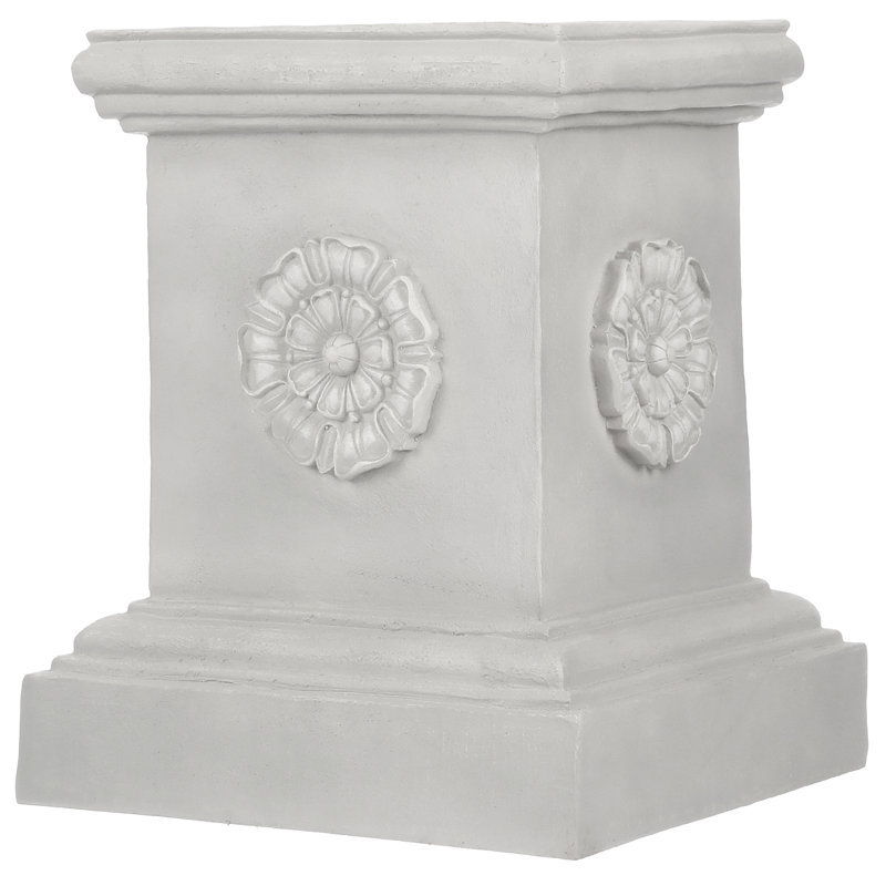 Rosette piédestal anglais, H 20,5 po x l 16,5 po x P 16,5 po