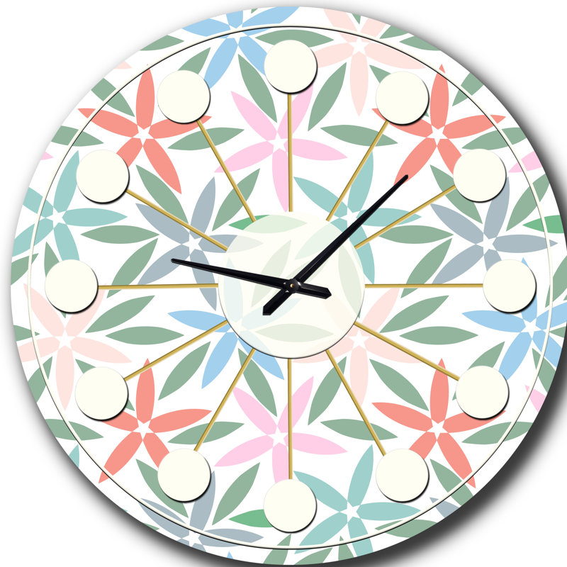 Horloge murale rétro Mid-Century, Médium