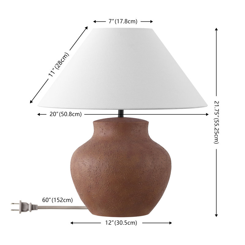 Thom 21 Inch Resin Table Lamp