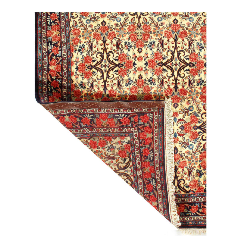 Isabelline Silkroad Bidjar Modern Beige Rugs - 4' X 5'