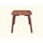 Walnut Finish Modern Contemporary Dining Table 1Pc Curved Solid Wood Tapered Legs Wooden Furniture