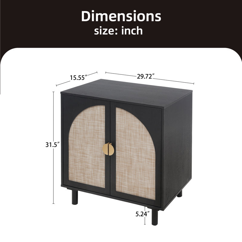Armoire d'appoint Annetraude, Noir