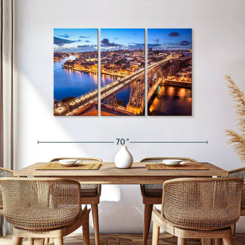 Nicci Illuminated Dom Luis I Bridge, 36" H x 57" W