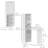 Convertible Desk with Whiteboard & Shelf Multi-Function Table, White-214148701