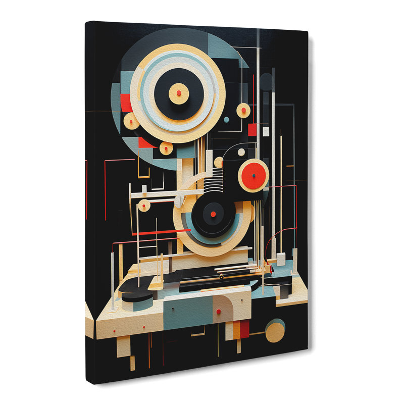 Record Player Dadaism - No Frame Print