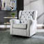 Zeger Grey Fabric Glider Chair With Swivel