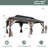 20 ft. W x 12 ft. D Hardtop Gazebo, Patio Gazebo