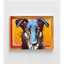 «Alay Pop Dog I» par Kim Curanta, reproduction d'art de portrait animalier, art mural dresseur de chien