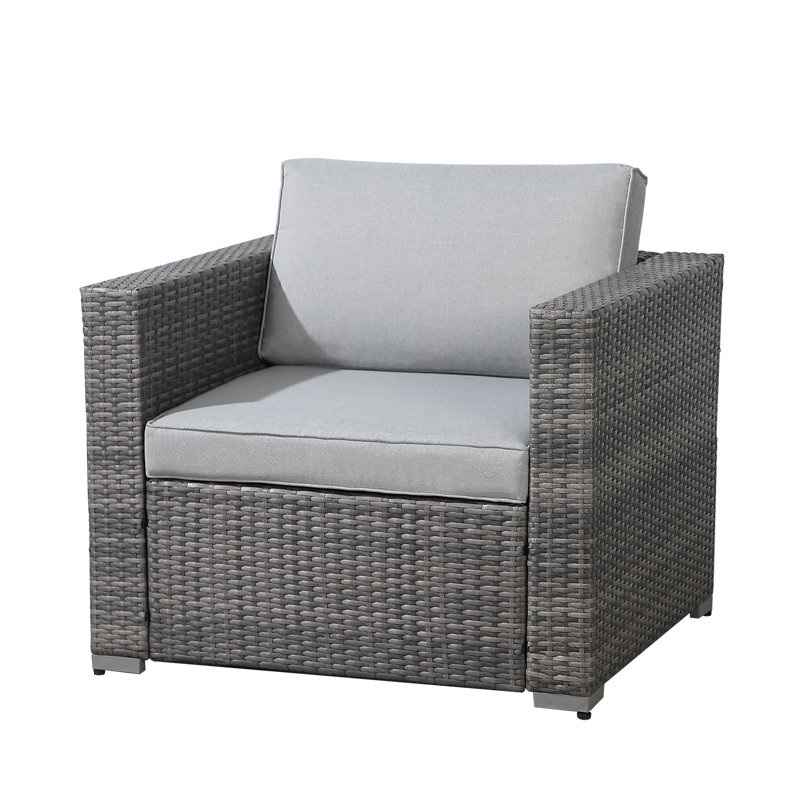 Chaise de patio avec coussin