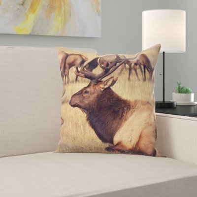 Elk Square Pillow Cover & Insert