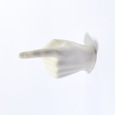 One Finger Pointing Wall Hook