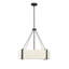 Luminaire suspendu 3 lumières avec abat-jour en tissu blanc Millennium Lighting Telfar-103500876