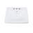 The Renovators Supply Inc. 12.75'' Gloss White Vitreous China Square Bathroom Sink with Overflow