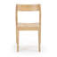 Chaise d'appoint moderne en bois massif Linzy-109178717