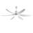 6 PCS ABS Blades  56 Ceiling Fan With Light Kit 3 Color LED Light Source, DC 6 Speed ,Remote Control Ceiling Fan  for Patio Living Room, Bedroom, Office,Indoor.(( White  )-1848013564-1848013563