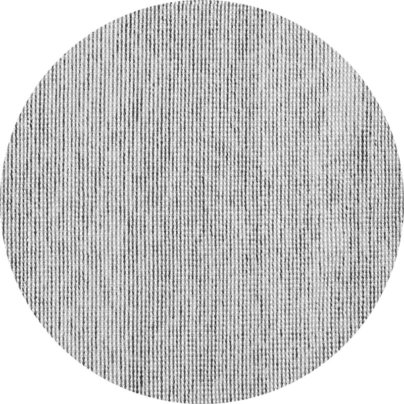 Tapis gris en chenille tissé à la machine Wilek, Rond 8 pi