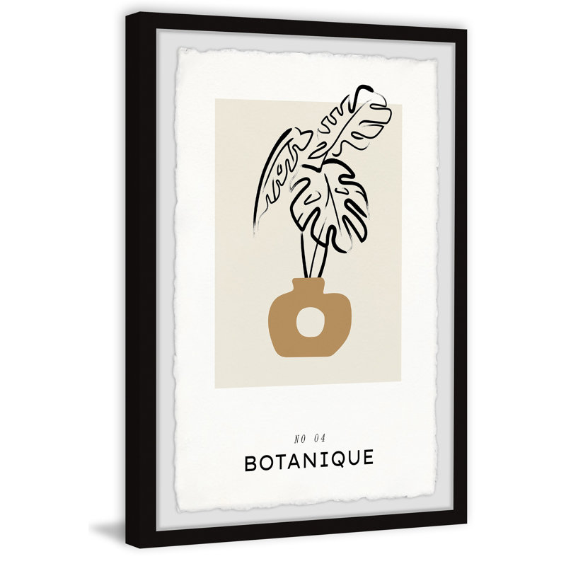 «No 04 Botanique», reproduction encadrée, H 36 po x l 24 po x P 1,5 po
