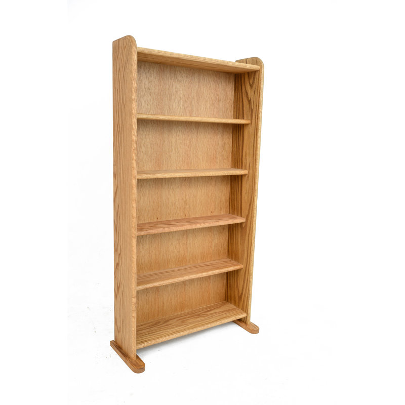 Shelf-Style Wooden DVD/VHS Rack - 07 Series, Dark, 47.75" H x 24.25" W x 7.25" D