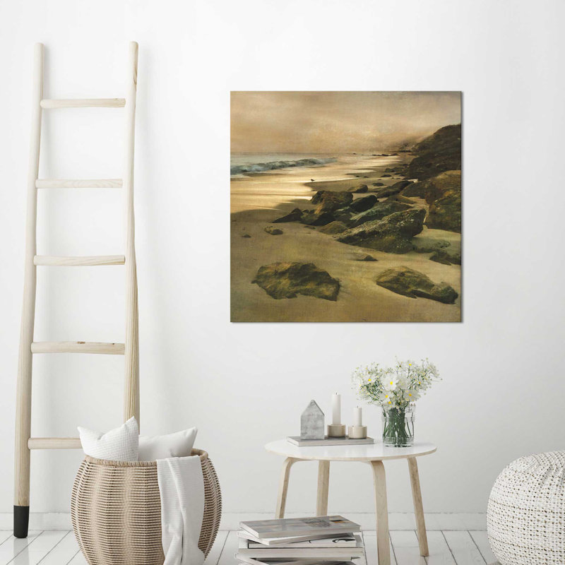 «Beach at Dusk», reproduction, H 18 po x l 30 po x P 1 po, Toile tendue