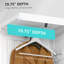 Garde-robe portable, armoire de chambre pliante, organisateur de rangement de vêtements avec 8 compartiments cubes, tringle, portes magnétiques
