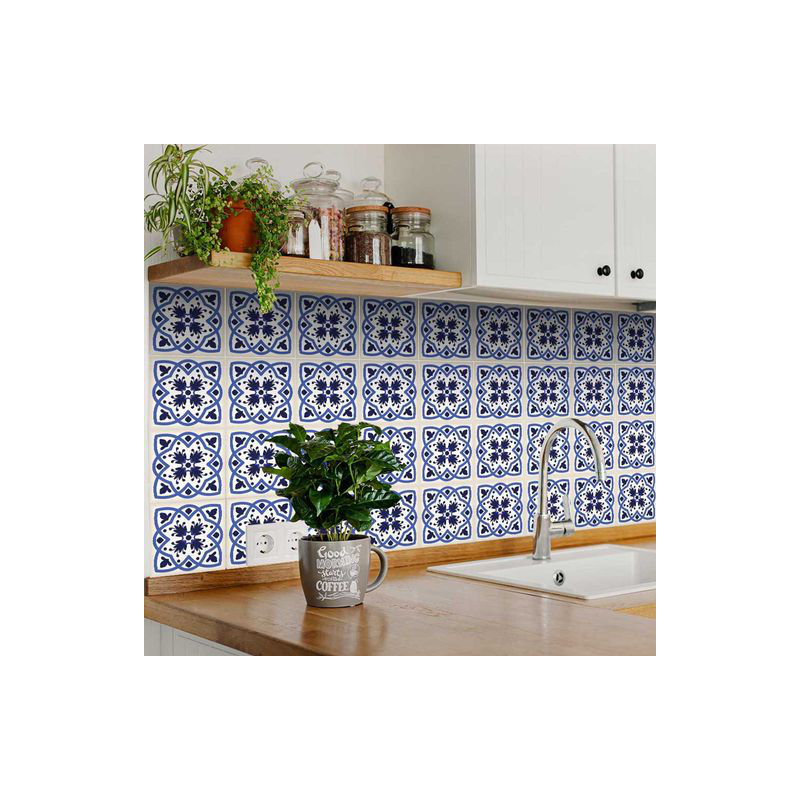 Carreau de mosaïque en vinyle auto-adhésif, L 8 po x L 8 po