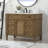 Rivers 42 " W Freestanding Standard Free Standing 1 Single Vanity Bathroom Vanity With Carrara Marble Top-73360065
