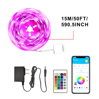130 Ft. Smart Plug‑in Dimmable Cuttable Color Changing Integrated Led Strip Light