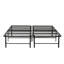 Base de lit plateforme en métal - Base de lit pour lit double, noir-1460601940