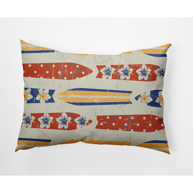 Dean Outdoor Reversible Throw Pillow, Yellow