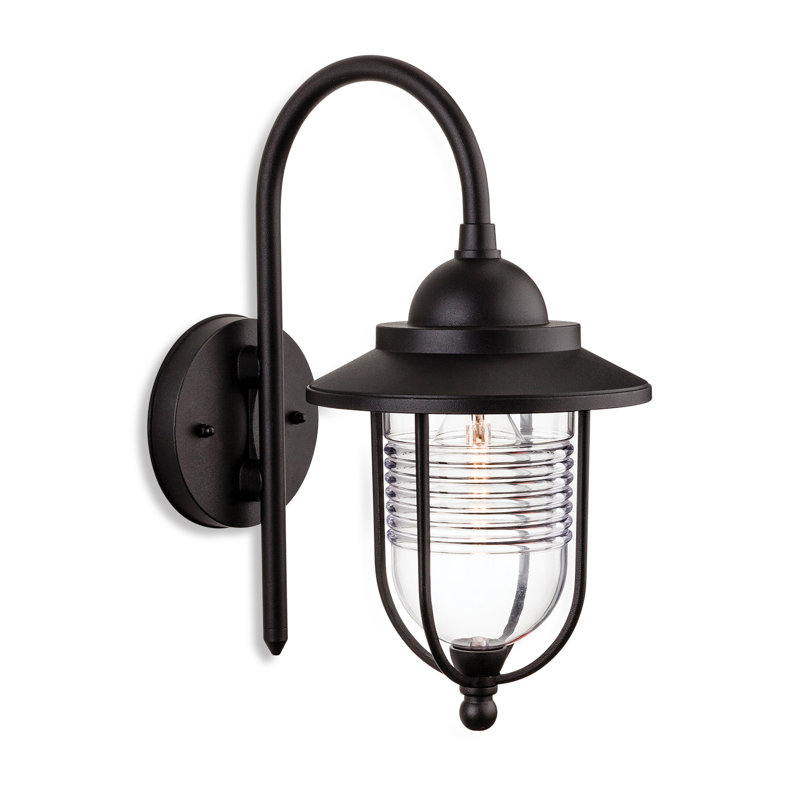 Oregon Matte Black 34cm H Outdoor Barn Light
