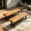 Banc d'extérieur en bois d'acacia-57377054