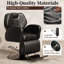  Fauteuil de coiffeur de qualité supérieure, fauteuil de coiffeur inclinable professionnel pour la maison, fauteuil de coiffure tout usage avec structure en acier robuste, fauteuils de tressage confortables, fauteuils de beauté avec repose-tête amovible - BLK