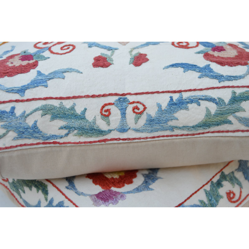 Lumbar Pillow Cover & Insert, Red/Pink/White