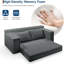 Canapé-lit convertible de 75 po, futon désossé avec 2 coussins, causeuse pliante-125284907