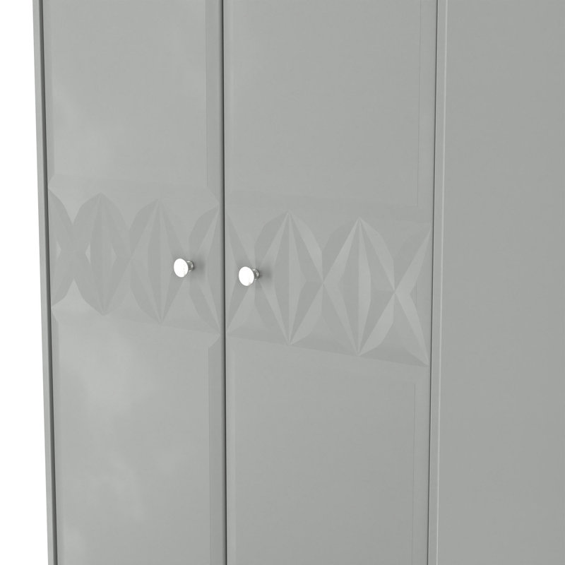 San Jose 2 Door Robe in Dusk Grey (Ready Assembled)