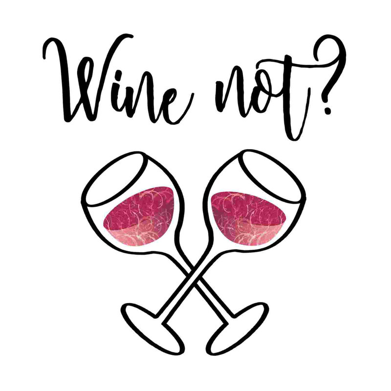 «Wine Not Glassed», impression sur toile tendue, H 12 po x l 12 po