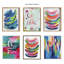 «Bright Abstract 2» par Jessi Raulet de Ettavee, art mural en verre encadré