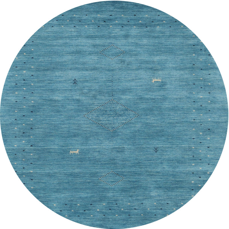 Abstract Indoor Rug, Round 4'