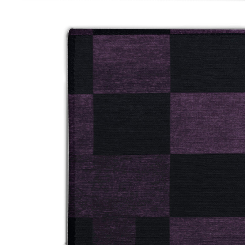 Tapis d'intérieur et d'extérieur à carreaux gris, Rectangulaire 2 pi x 3 pi