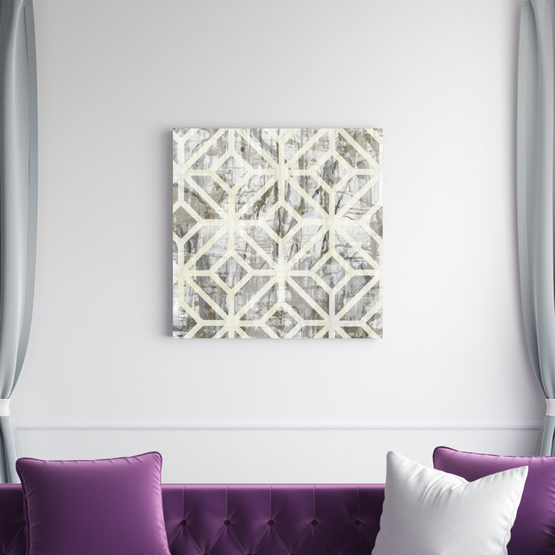 «Neutral Metric III», impression sur toile, H 30 po x l 30 po, Toile tendue
