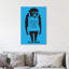 Laugh Now On Blue by Banksy - Wrapped Canvas Print-641894796